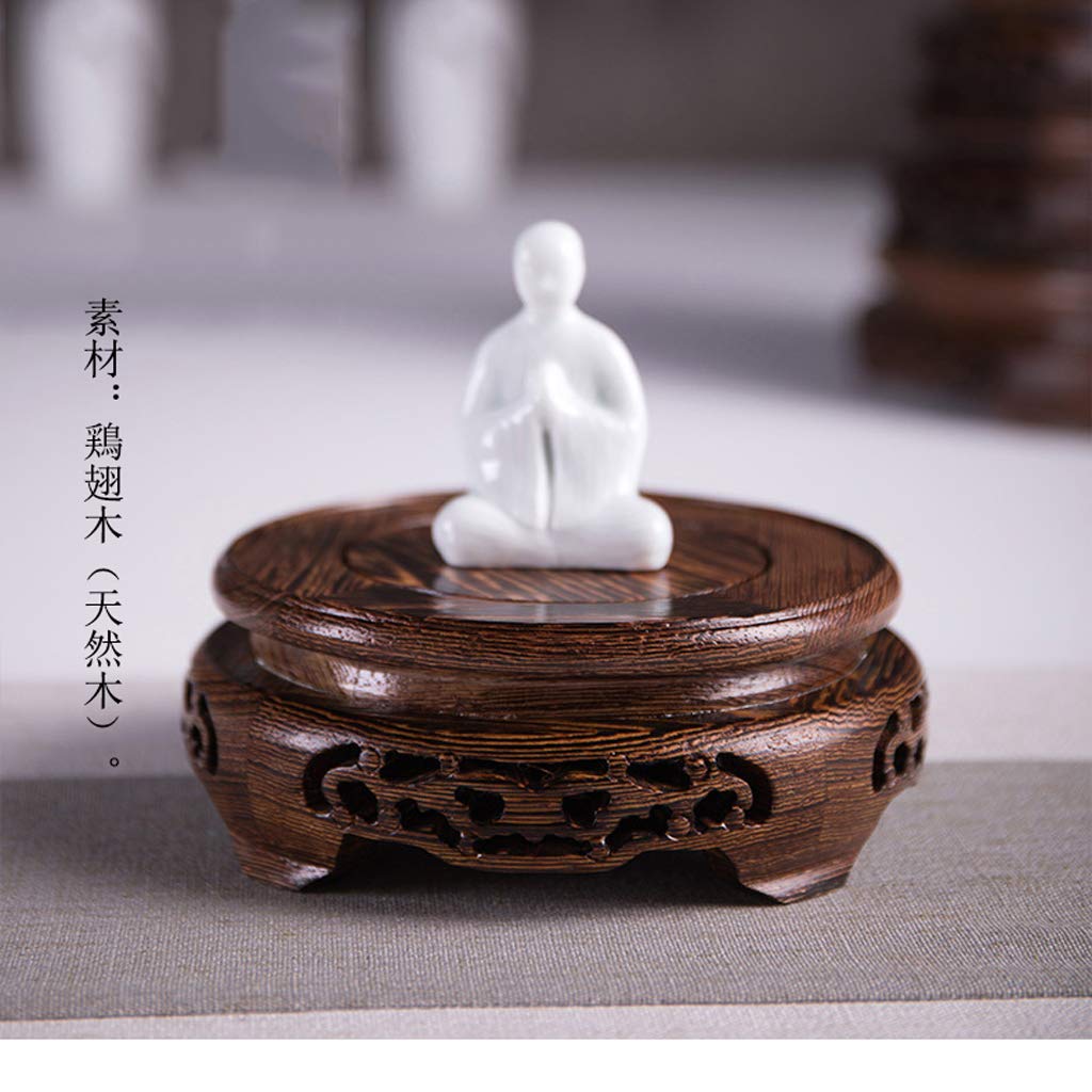 Amazon.co.jp: 木製の台座 木製花台丸型 仏像台座 飾り棚飾り台 Amazon.co.jp: 木製の台座 木製花台丸型 仏像台座 飾り棚飾り台